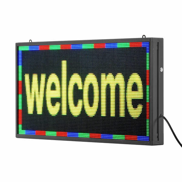 Programmerbar LED-skylt, fullfärg, Bluetooth-app, 63x33 cm