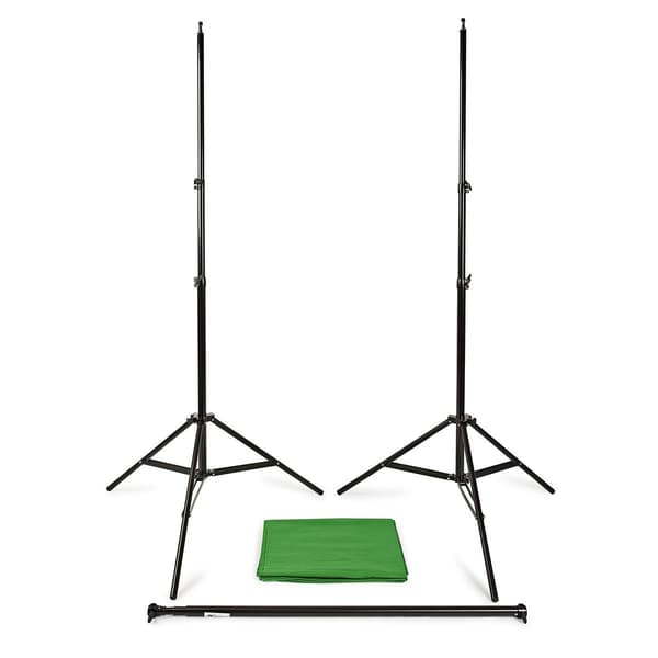 Foto Studio Bakgrund Set | 1,90 x 2,95 m | Resväska ingår | Tripod ingår | Svart | 1 st.