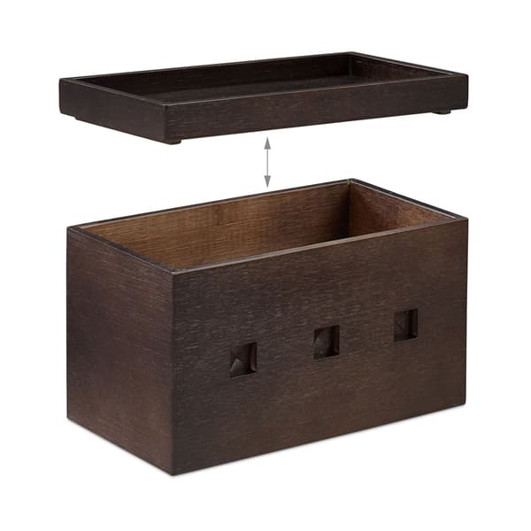 Kabelbox Bambu Mörkbrun