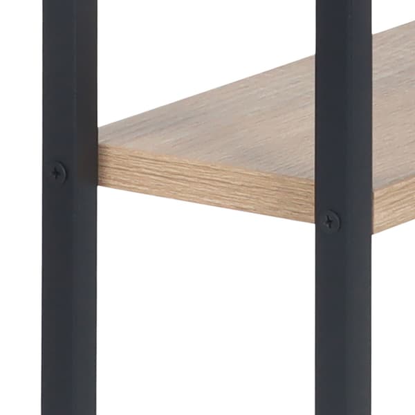 C-formet sidebord med 2 hylder til sofa og seng