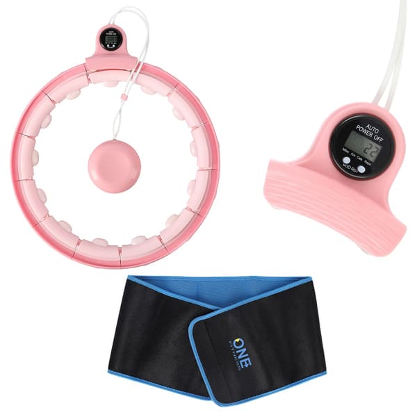 Viktad Rosa Hula Hoop med disk
