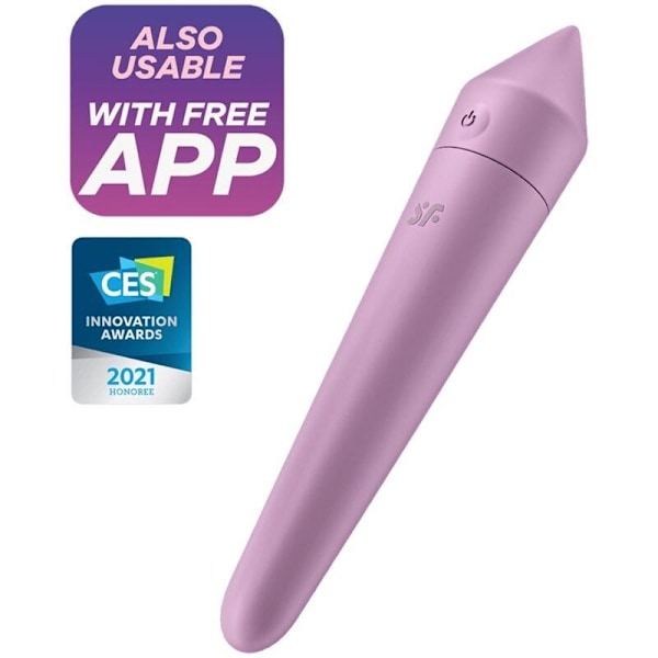 Ultra Power Bullet 8 Vibrerende Kugle med APP Lilac