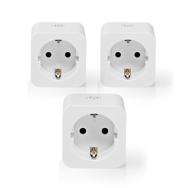 SmartLife Smart Plug | Wi-Fi | Effektmåler | 3680 W | Type F (CEE 7/7) | 0 - 55 °C | Android™ / IOS | Hvid