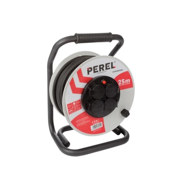 Professionell neoprenkabelrulle - 25 M - 3G2.5 - 4 uttag - fransk uttag