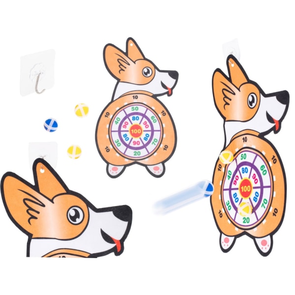 Velcro dart spil sikker dart target corgi