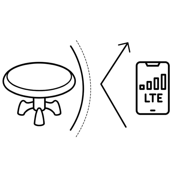 TV-antenne, Indendørs/Udendørs, Ultra HD 4K, Sort