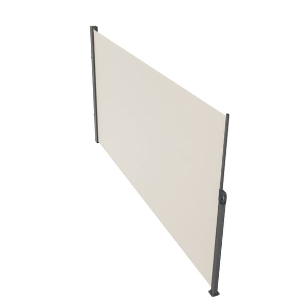 Utfällbar sidomarkis 71 x 138 tum, vattentät, beige