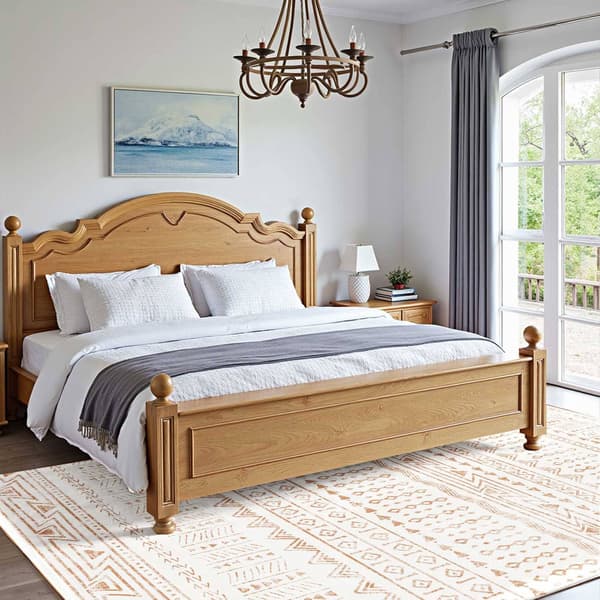 Vaskbart tæppe 1,5x2,4 m, skridsikkert, beige