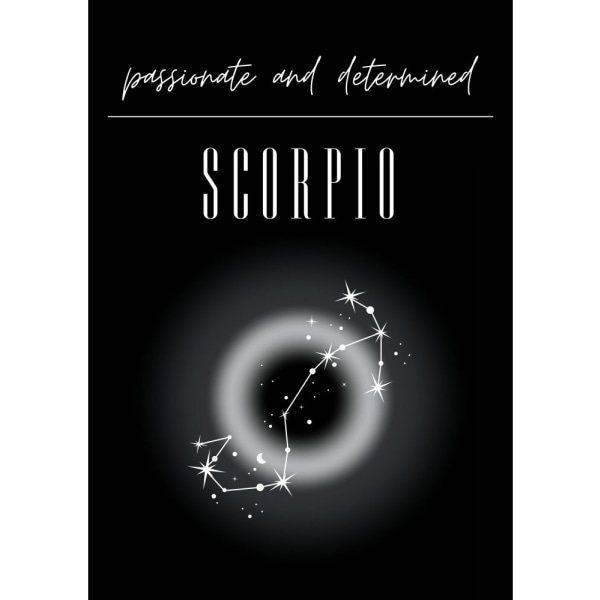 Scorpio Zodiac Print Art - 70x100 cm