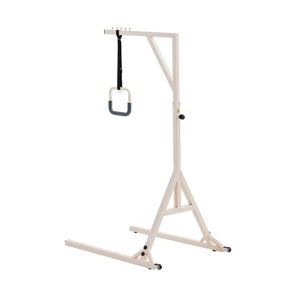 Sängyn trapetsitanko, korkeussäädettävä, 155 kg, pyörät