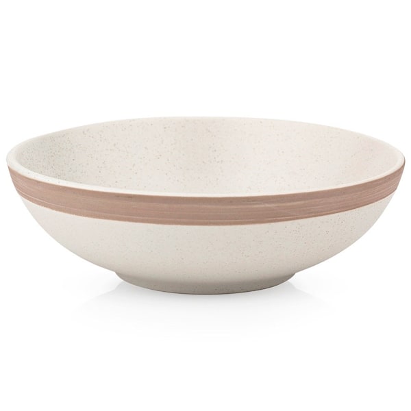 Djup keramisk mattallrik beige ARTHENA BEIGE 20 cm, 900 ml