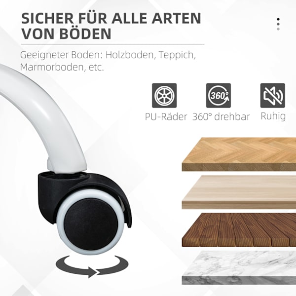 Kontorsstolsryggstöd justerbart, 155°, ergonomisk skrivbordsstol med liggfunktion, höj- och sänkbar