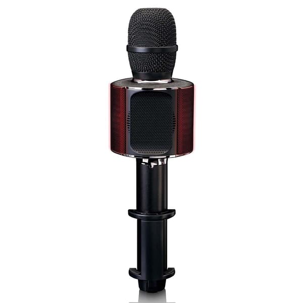 Bluetooth® Karaoke mikrofon med högtalare & belysning Svart