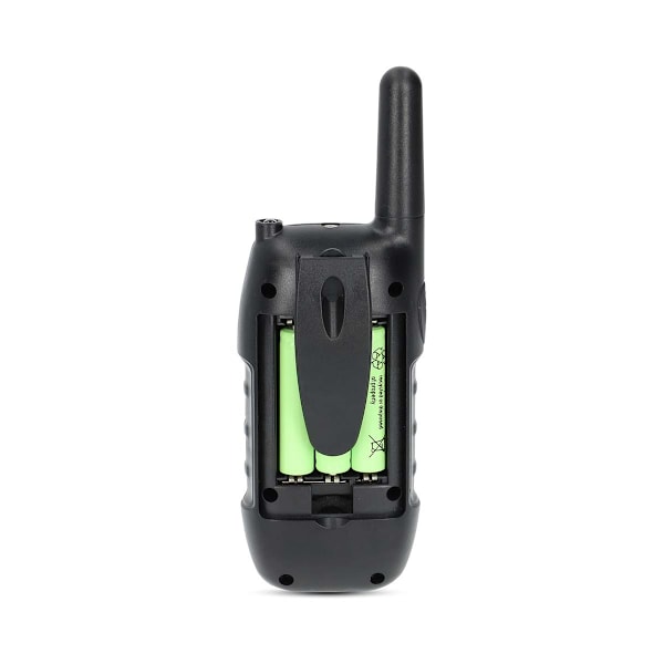 Walkie-talkie sæt | 2 håndsæt | Op til 10 km | Frekvenskanaler: 8 | PTT / VOX | op til 3 timer | Hovedtelefonudgang | Sort