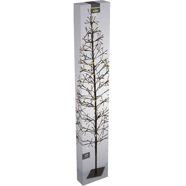 LED-kvistträd för utomhusbruk, 280 ljus, 150 cm, metallfot