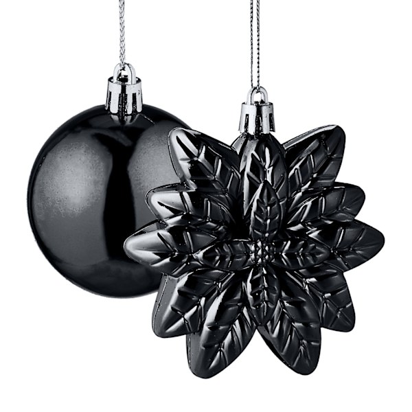 Julepyntsæt, 100 stykker, 10 designs