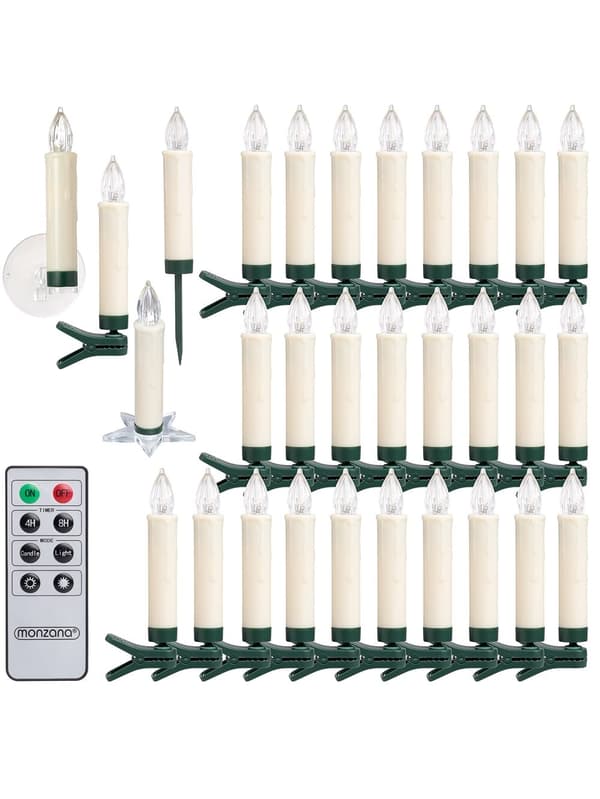 LED-julgransljus, 30-pack, fjärrkontroll