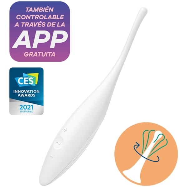 Satisfyer - Twirling Joy Clit Tip Vibrator Hvid