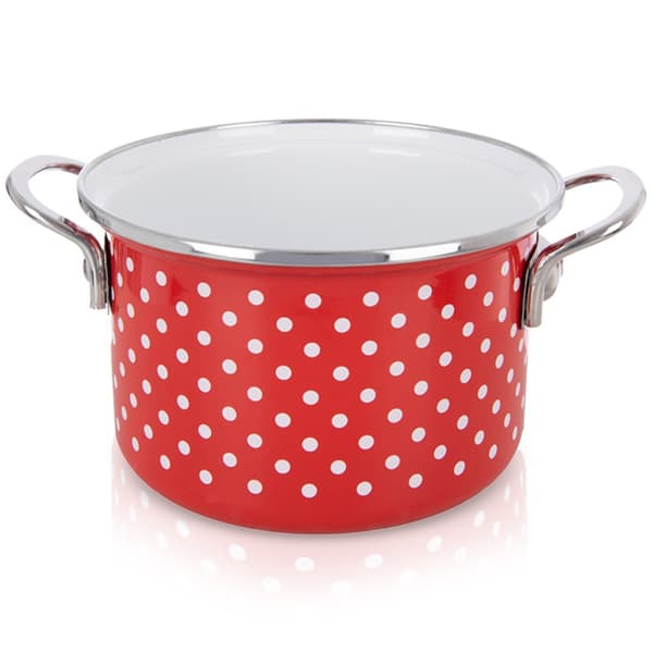 TECKA emaljerad gryta 18 cm, 2 l