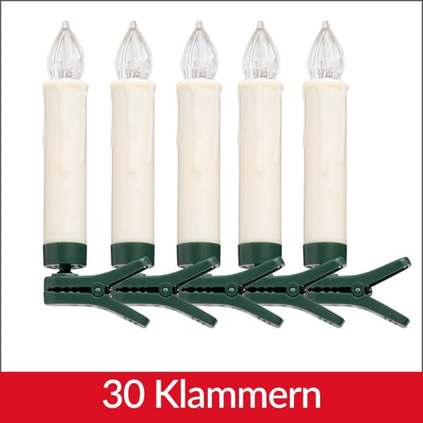 LED-julgransljus, 30-pack, fjärrkontroll