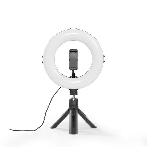 LED-ringlampsset med stativ för smartphones