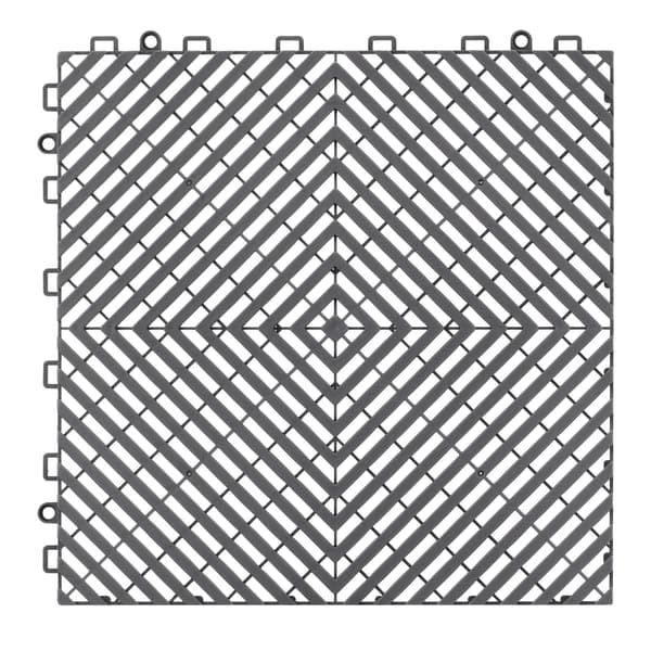 Sammanfogade dräneringsgolvplattor, 12x12, 24-pack PP