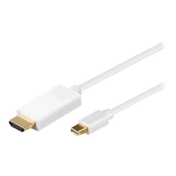 MicroConnect - Adapterkabel - Mini DisplayPort hane till HDMI hane - 2 m - vit