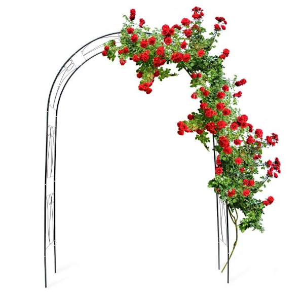 Rosenbåge med stödjande ornament