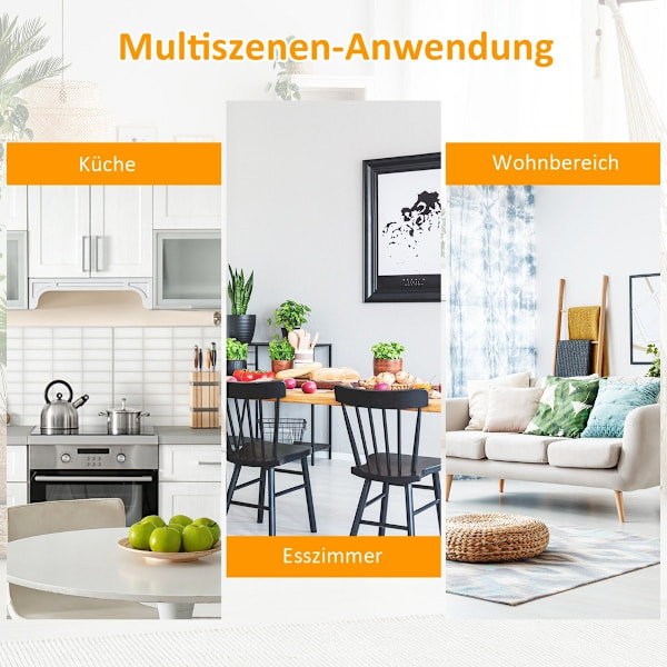Rullende køkkenvogn Mobil køkkenø med skuffe 100 x 48 x 90 cm Hvid