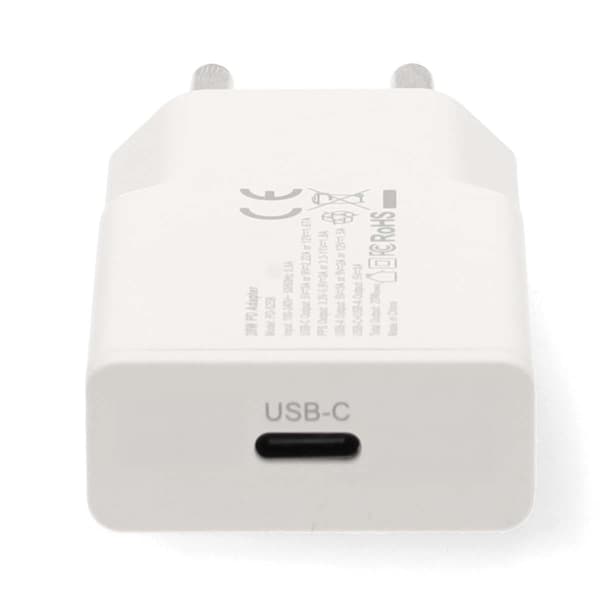 20W GaN vægoplader med USB-C til Lightning-kabel