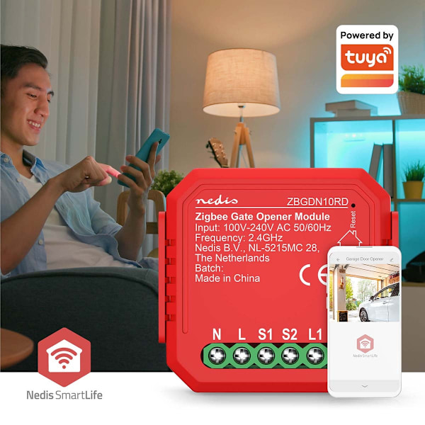 SmartLife Power Switch | Zigbee 3.0 | 2,5 W | Terminalforbindelse | App tilgængelig til: Android™ / IOS
