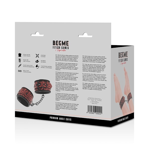 Begme - Red Edition Premium ankelmanschetter med neoprenfoder