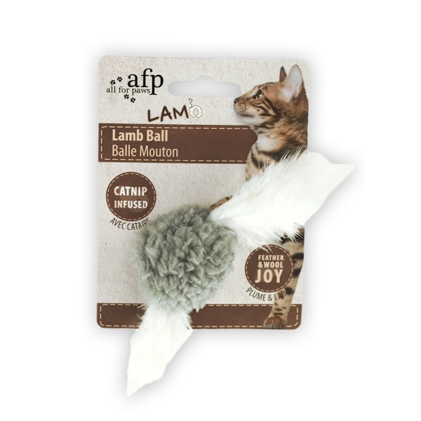 AFP Lambswool-Lamb Ball linnunäänellä Kissanminttu