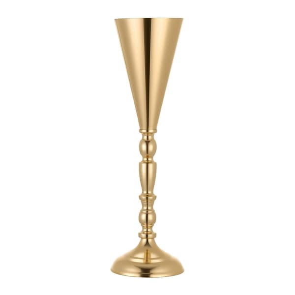 Trumpetvaser för bröllop, 43 cm, guld, 20-pack