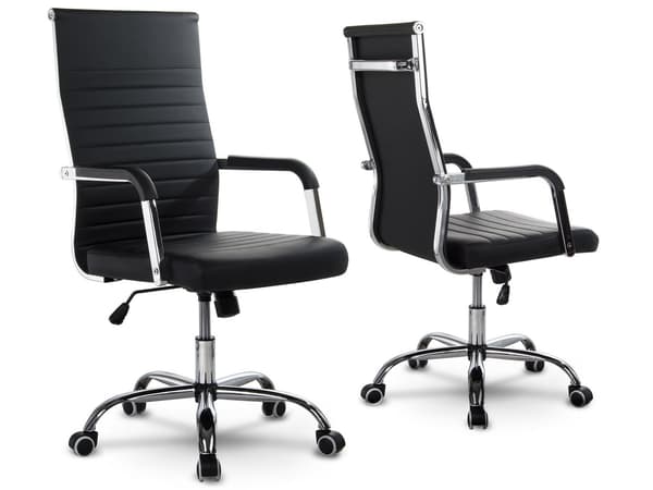 Modern design Sofatel Boston kontorsfåtölj, svart