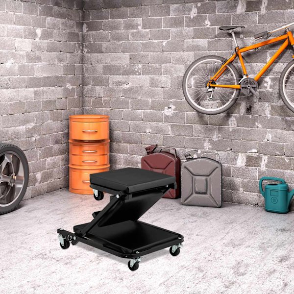 Folding Car Creeper Board med 360° svängbara hjul
