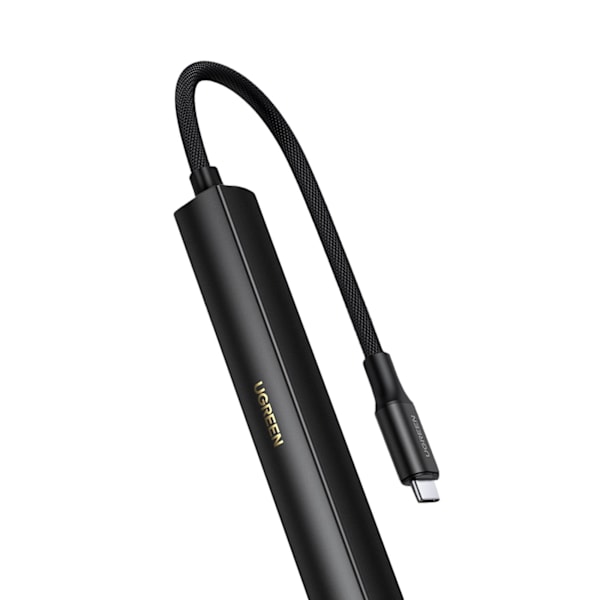 Lydhovedtelefonforstærkeradapter USB-C til 3,5 mm ministik sort