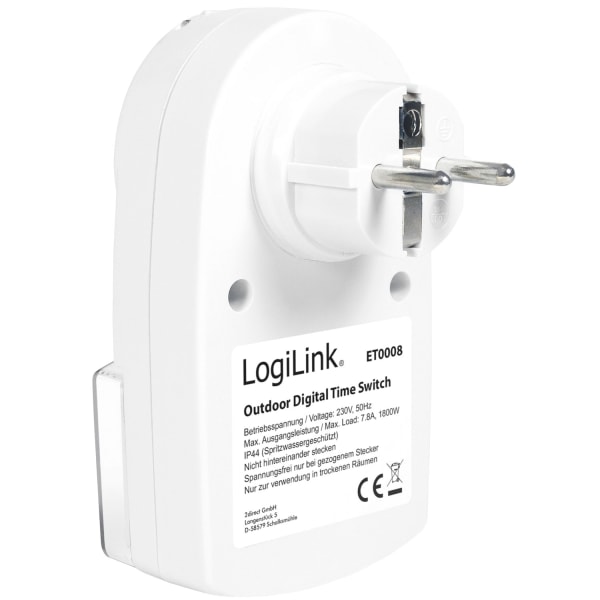 Udendørs timer Digital 1800W IP44