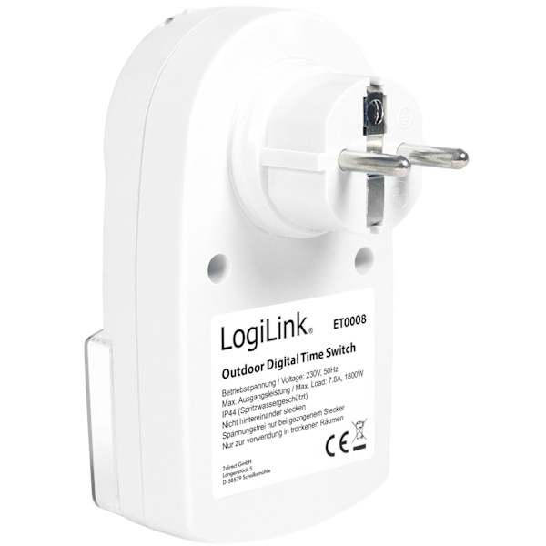 Utomhustimer Digital 1800W IP44