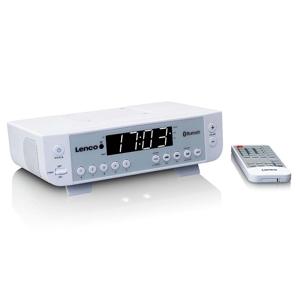 FM köksradio med Bluetooth® LED-belysning och timer vit
