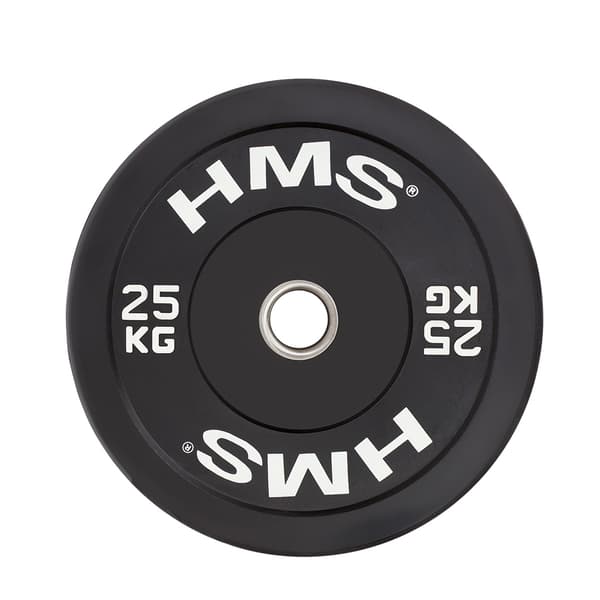 25 kg svart Olympic Bumper Plate