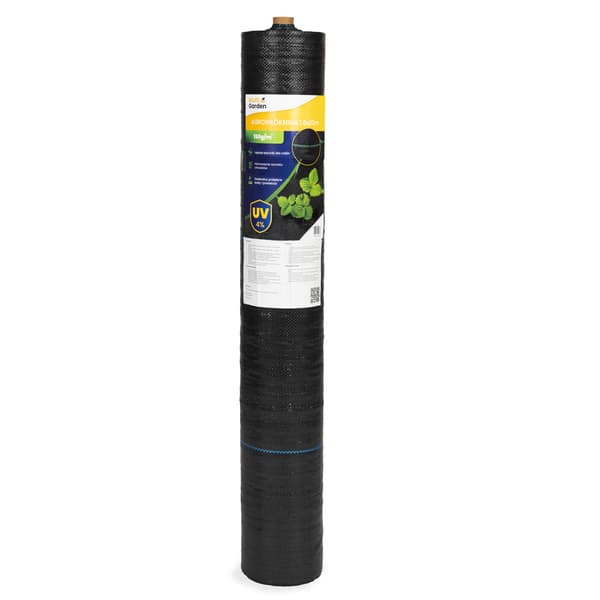 Ukrudtsmåtte, sort UV-resistent, 1,6×20 m, 150 g/m²