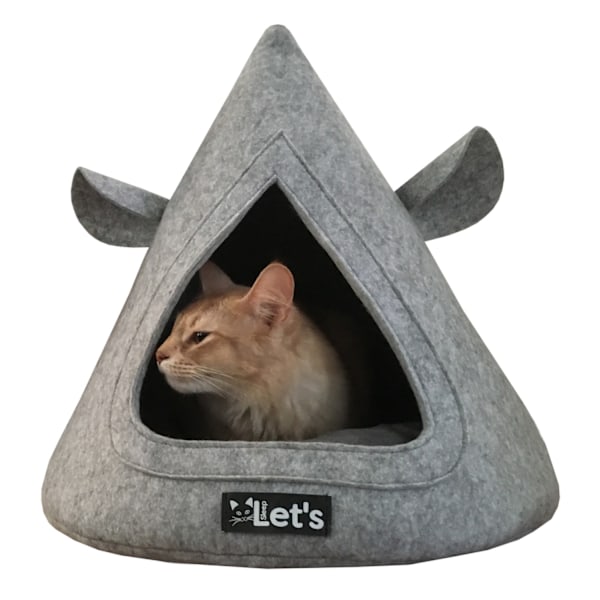 Lad os sove Pet Cave TeePee Grijs