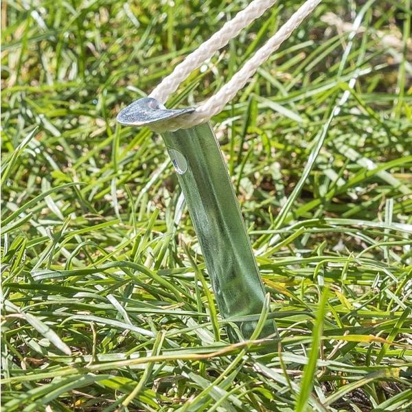 Tältpinne 30cm metall halvrund 10 stycken i polybag