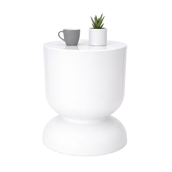 Timglas sidobord och pall – metall, multifunktionell