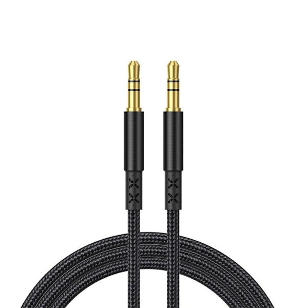 AUX Bilstereo Lydkabel 2m - Sort