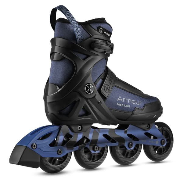 Inlines, storlek 45, mörkblå, 90 mm ABEC-7