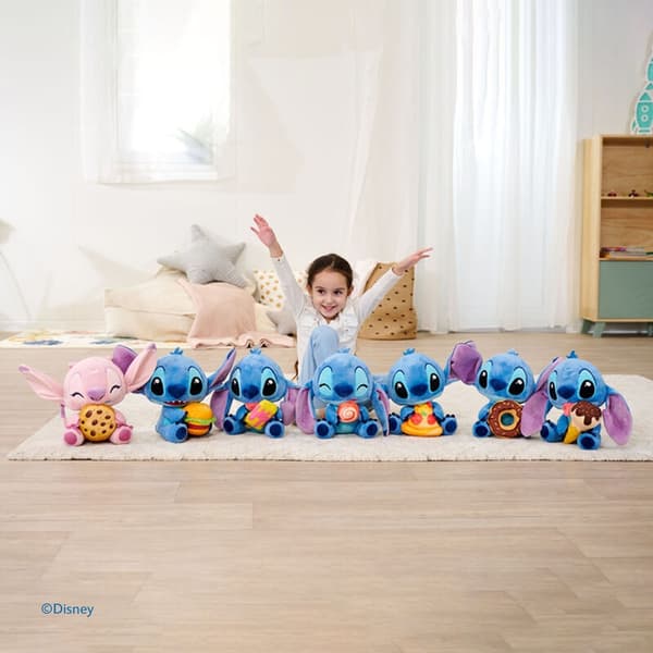 Stitch Donut Plys Legetøj 25 cm - Blødt, sødt, samleobjekt