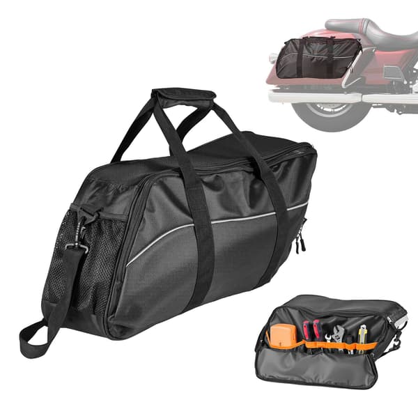 Motorcykel sadeltaskeforingstaske – 18L indsats, sort