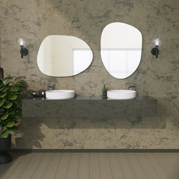 Dekorativ spegel Gusto Mirror - Svart